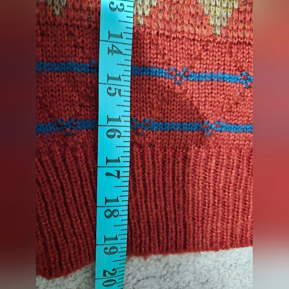 ECOTE Urban Outfitters Red and Brown Totem Aztec Sweater. Size XS - Picture 7 of 7